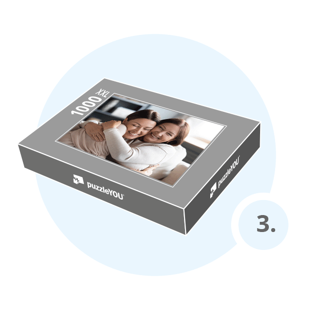 Schritt 3: Geschenk-Schachtel für dein Fotopuzzle wählen