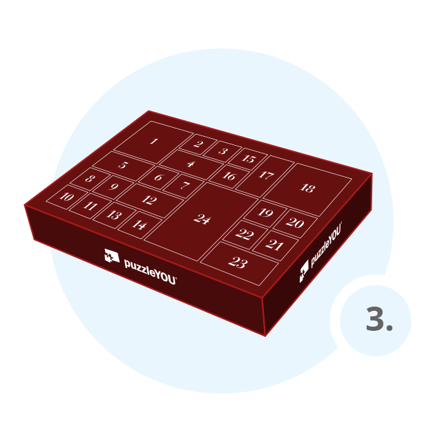 Schritt 3: Geschenk-Schachtel für dein Fotopuzzle wählen