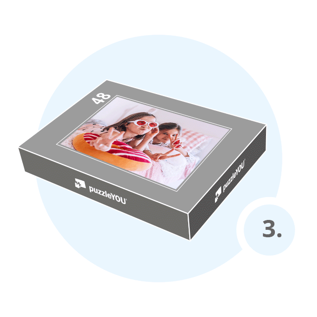 Schritt 3: Geschenk-Schachtel für das Fotopuzzle auswählen