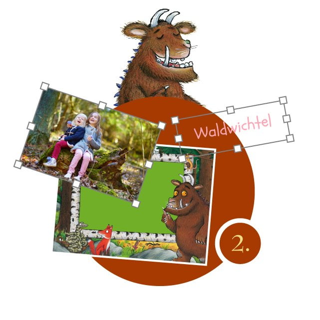 Grüffelo-Kinderpuzzle gestalten - Schritt 2