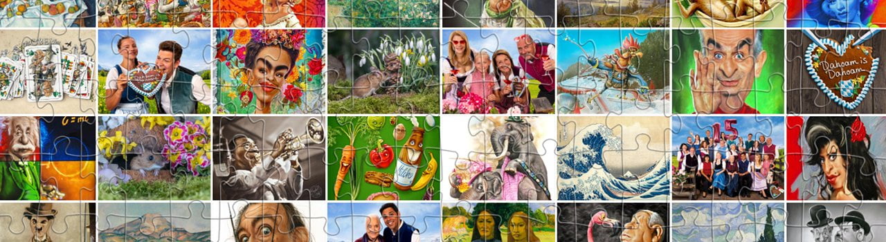 Künstler, TV-Serien, Filme und Co. – die bunte Vielfalt der puzzleYOU Puzzle-Kollektionen