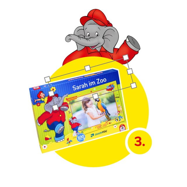 Benjamin-Blümchen-Kinderpuzzle gestalten - Schritt 3