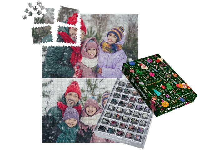 Puzzle-Adventskalender – Schachtel ohne Motiv