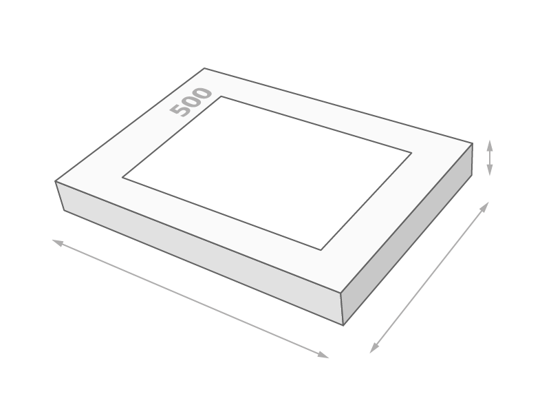 Größe der Schachtel für 500-Teile-Puzzle
