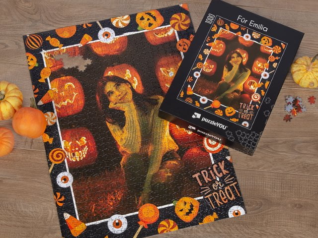 Fotopuzzle - Halloween-Geschenk für Erwachsene und Kinder