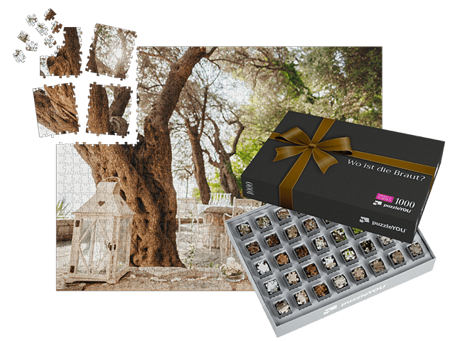 Puzzle-Spiel für die Brautentführung