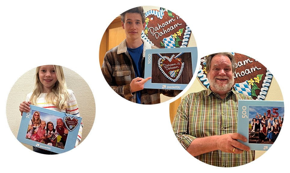 Dahoam is Dahoam - Die Schauspieler der beliebten Familienserie als Puzzle in den puzzleYOU Puzzle-Kollektionen
