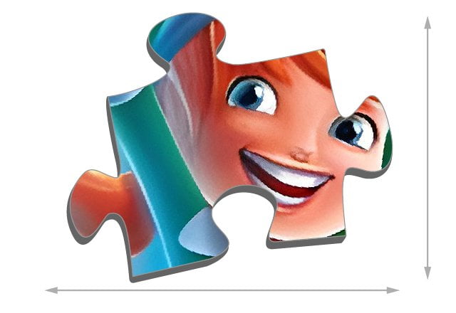Größe der Puzzleteile