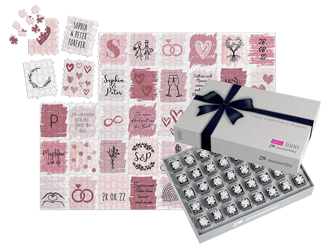 Gästebuch für deine Hochzeit personalisieren