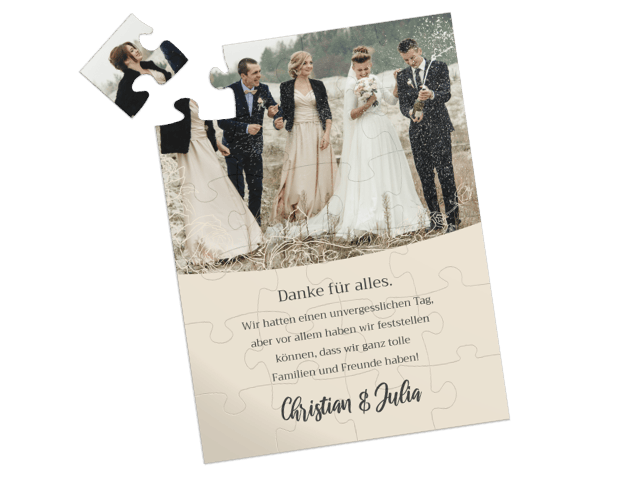 Dankeskarten nach der Hochzeit