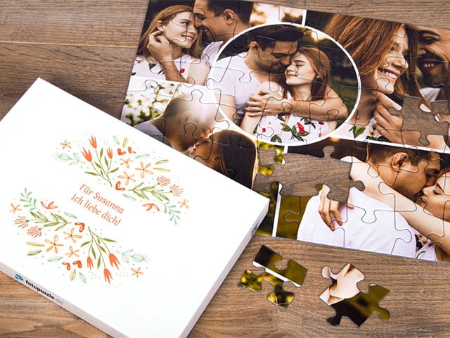 Fotopuzzle 48 Teile Hochzeitspaar