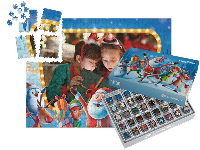 Puzzle-Adventskalender – Schachtel ohne Motiv