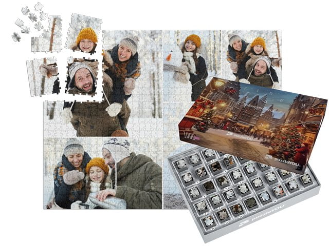 Puzzle-Adventskalender – Schachtel ohne Motiv