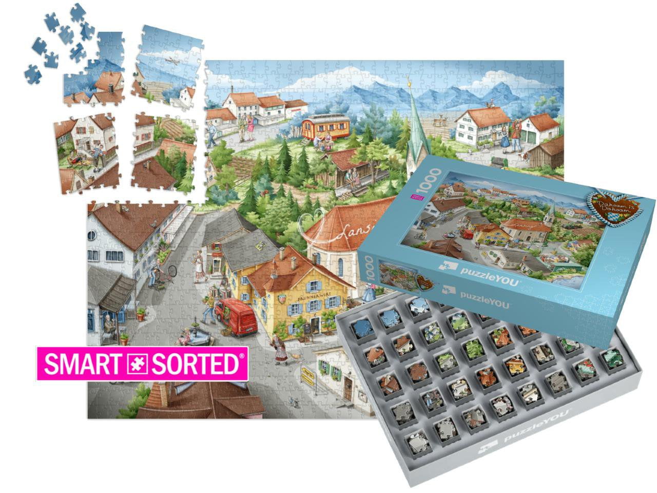 Dahoam is Dahoam in Lansing - auch als SMART SORTED von puzzleYOU erhältlich