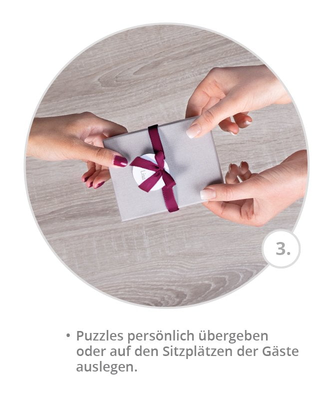 Gastgeschenke zur Hochzeit an die Gäste verteilen