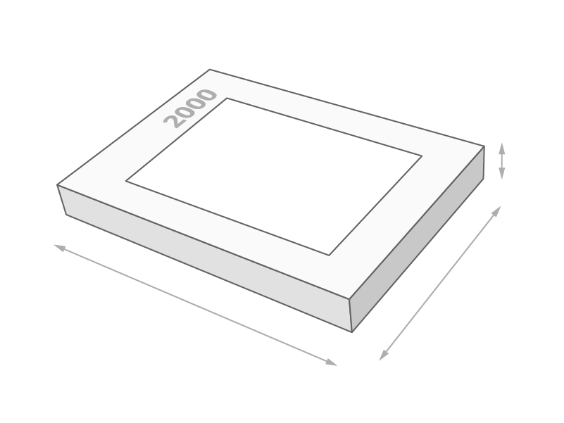 Größe der Schachtel für 2000-Teile-Puzzle