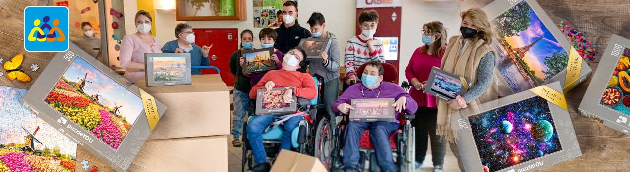 Puzzles in der Behindertenarbeit beim HPZ Irchenrieth