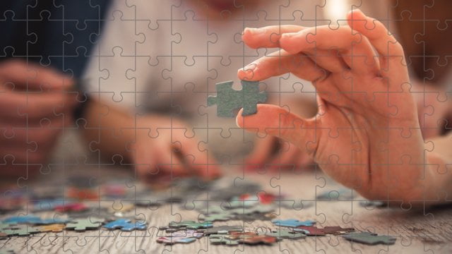 Puzzeln fördert die Motorik