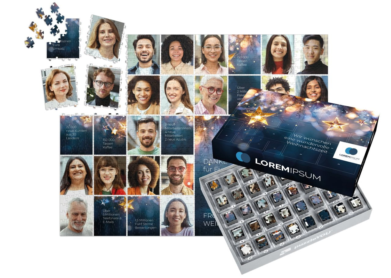 puzzleYOU Puzzle-Adventskalender für B2B-Kunden
