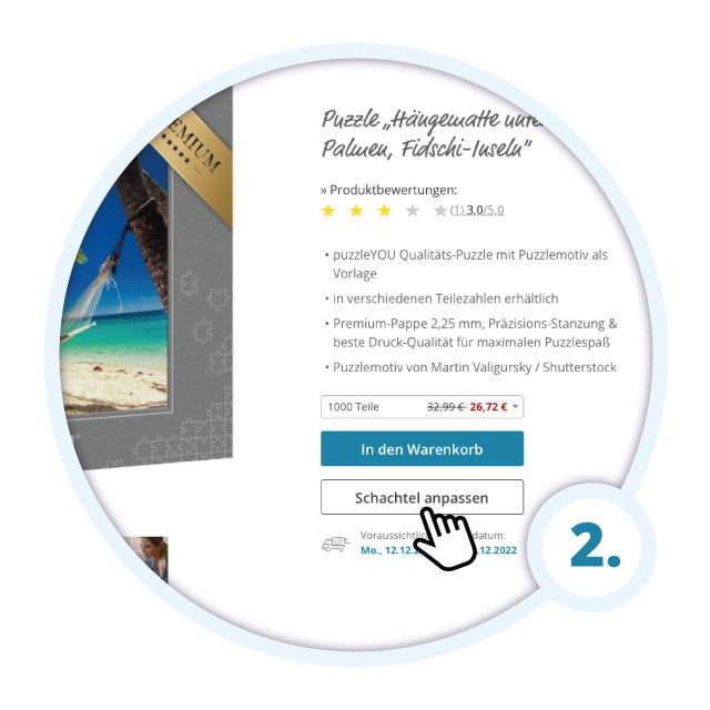 Schritt 2: Wie viele Teile bekommt Ihr Fotopuzzle?