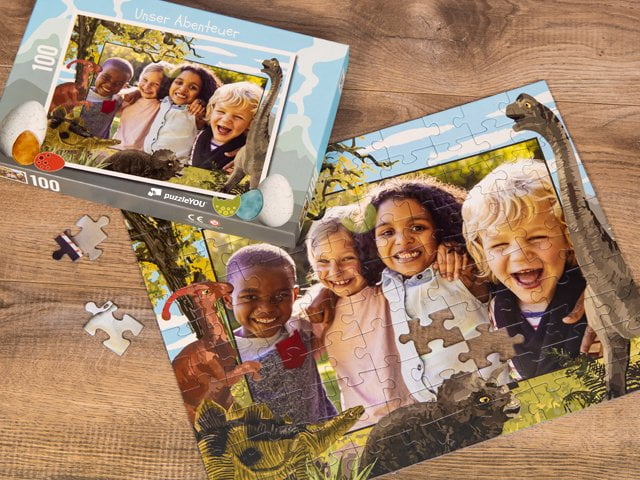 Dinosaurier-Puzzle für Kinder