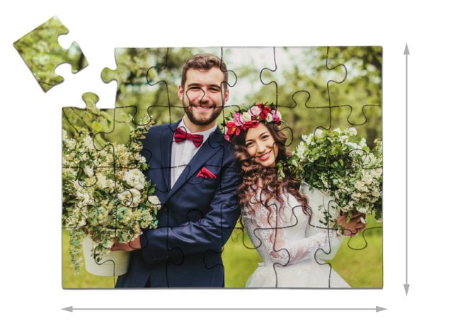 Gelegte Größe des 24 Teile Puzzles