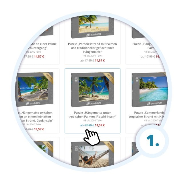 Lieblingsmotiv aus den puzzleYOU Puzzle-Kollektionen auswählen