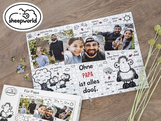 sheepworld-Puzzle zum Vatertag