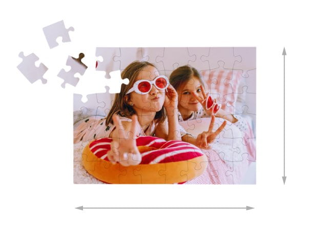 Gelegte Größe Fotopuzzle 48 Teile