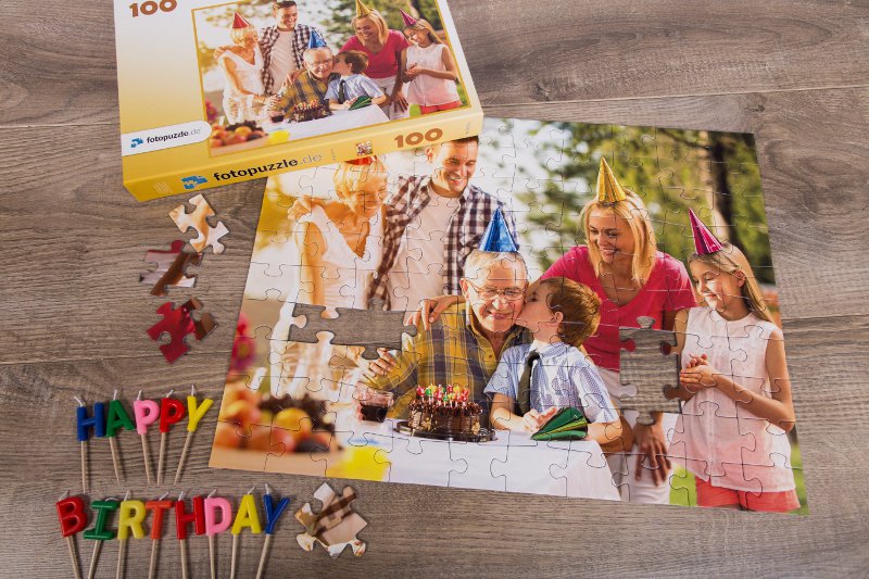 Fotopuzzle als Geschenk für Opa