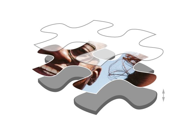 Fotopuzzle mit 200 Teilen Premium Puzzledicke