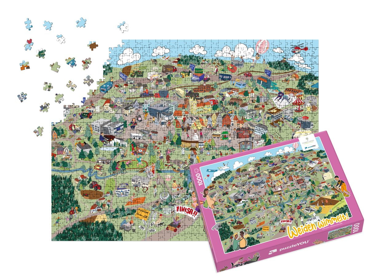 Weiden wimmelt Puzzle
